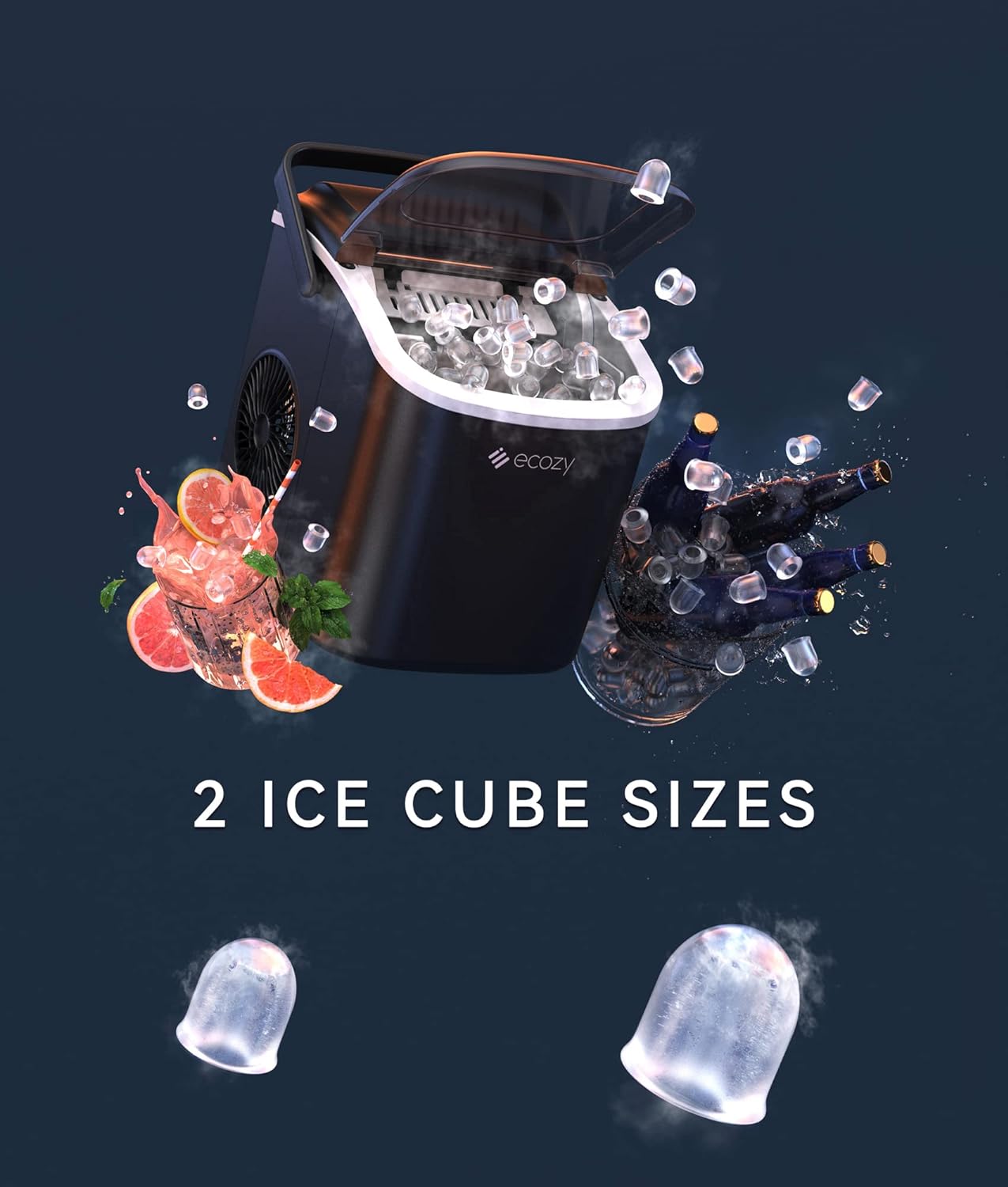 the Ecozy Portable Countertop Ice Maker is a standout choice.