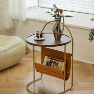 Bàn gỗ Cateline - Bàn trà, bàn cafe Side Table gỗ sồi đỏ nghệ thuật cổ điển phong cách kiểu Pháp